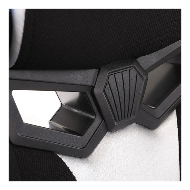 Kancelářské/herní křeslo Ynais-Y340-BLUE (modrá + černá + stříbrná)