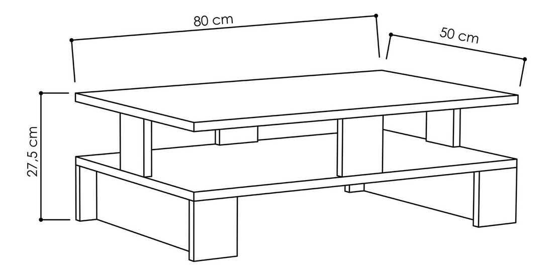 Konferenční stolek Mannsy (dub)