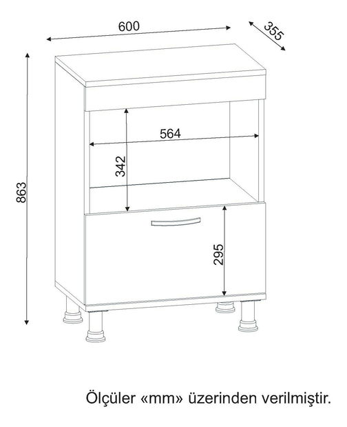 Kuchyňská skříňka Mercury (Bílá)