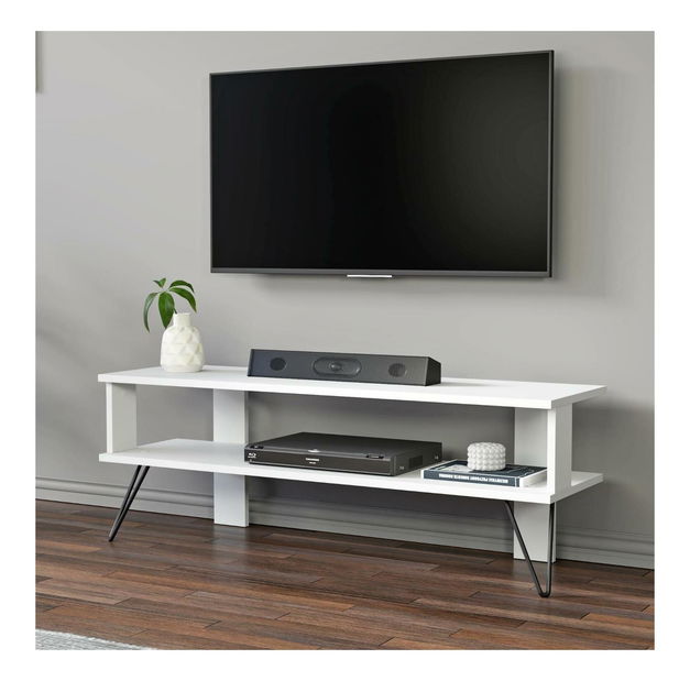 TV stolek/skříňka Dual (bílá)