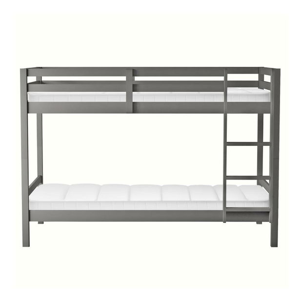 Dětská patrová postel 90 cm Invocato (šedá) (s roštem)