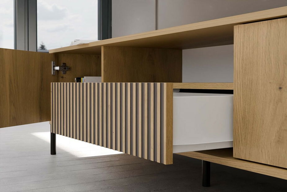 TV skříňka Kamarussa Slim 160 (dub artisan)