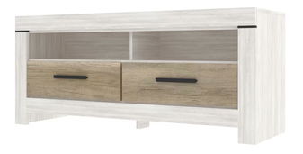 TV skříňka Bloquearon (borovice canyon + dub karabela)