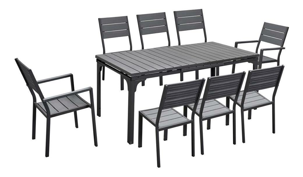 Zahradní stůl Mutuamente (černá) (pro 8-10 osob)