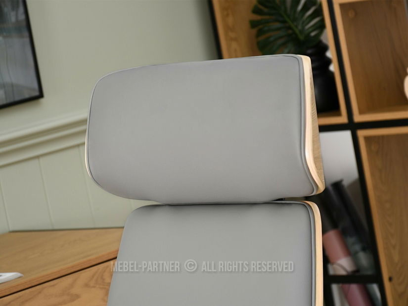 Křeslo Lionel (dub šedý + černá)