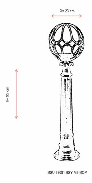 Venkovní podlahové svítidlo Asif (černá + bílá)