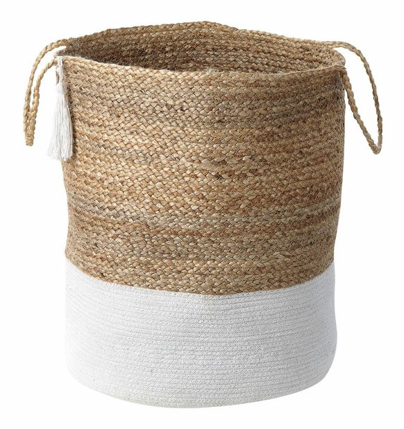 Set 2 ks úložných košů Gregory (béžová + bílá)