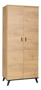 Šatní skříň typ 1 Siralla (dub lefkas + černá)