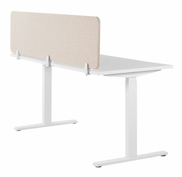 Přepážka na pracovní stůl 180 x 40 cm Walda (béžová)