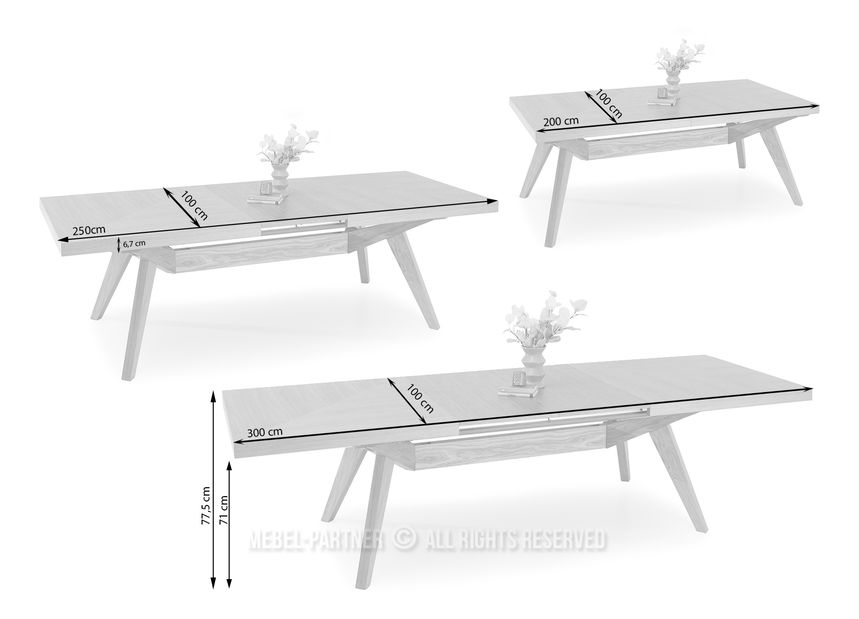 Jídelní stůl Nadador (ořech)