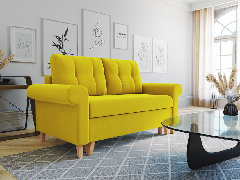 Pohovka třísedačka Ostrol (žlutá) *výprodej