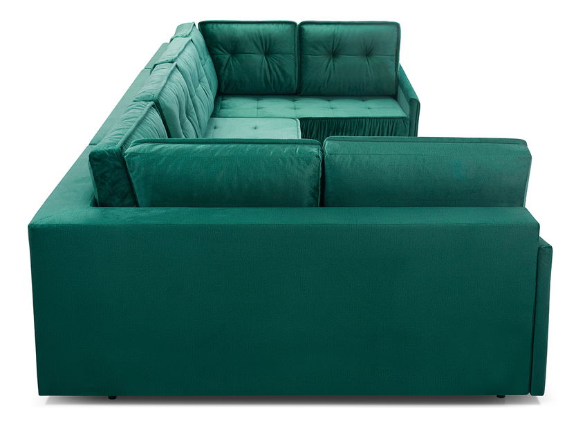 Rohová sedací souprava ve tvaru U Aliran U (bordová) (P)