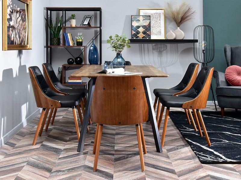 Židle Mira (ořech tmavý + ořech)