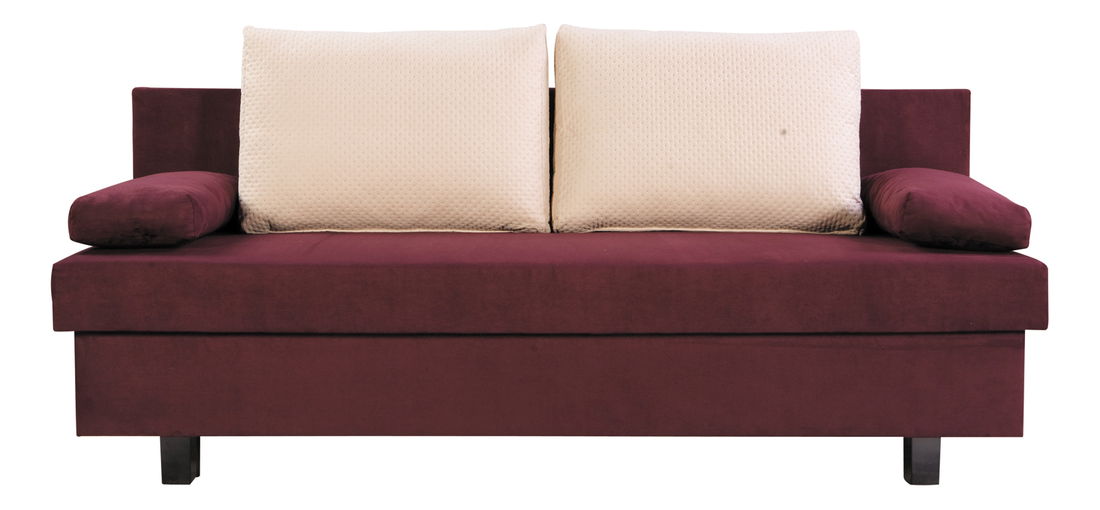 Pohovka BRW RING 3DL bordo-béžová