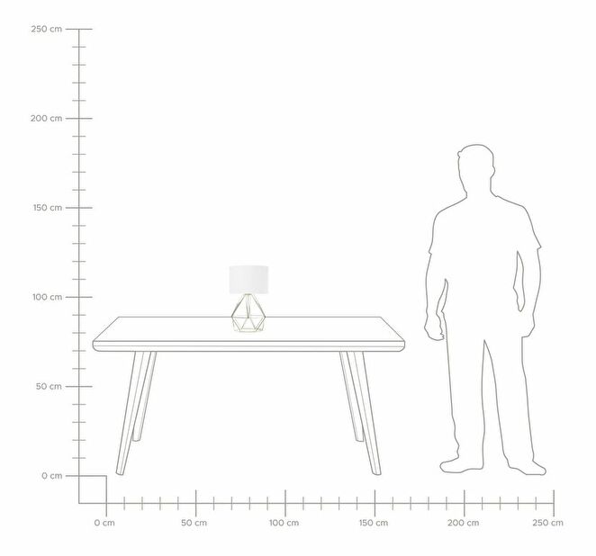 Koberec 200 cm Damte (světle modrá)