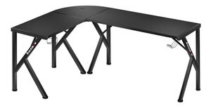 Rohový PC stolek Hyperion 6.3 (černá)