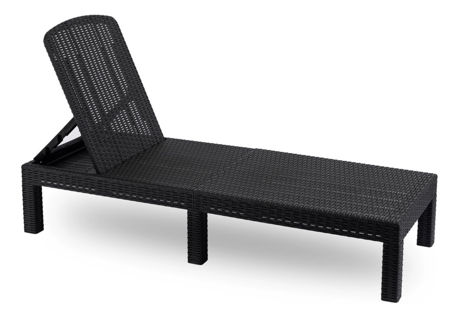 Zahradní lehátko Logro (černá)