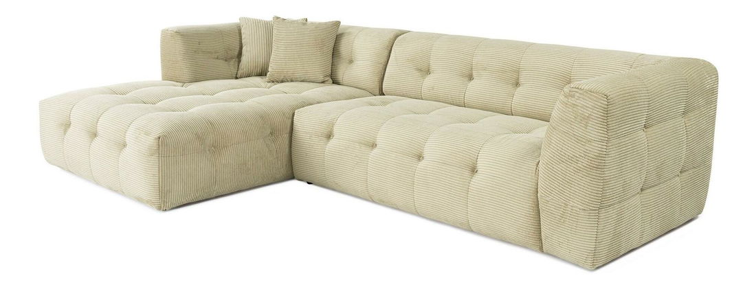 Rohová sedačka Cadellona (L) (zelená)