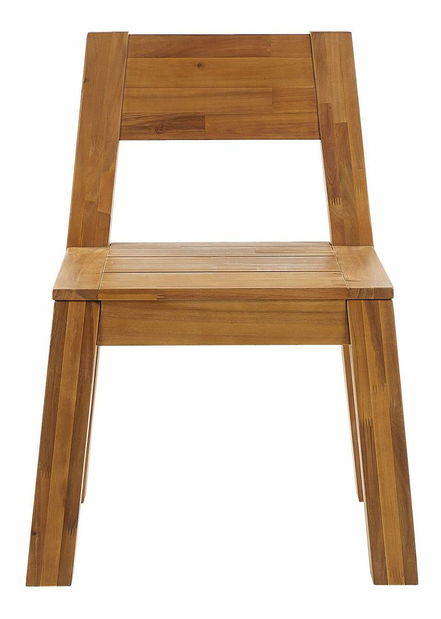 Set 6 ks zahradních židlí Livza (světlé dřevo)