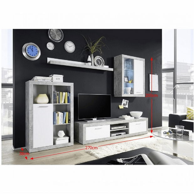 Obývací stěna Kibu (s LED osvětlením)