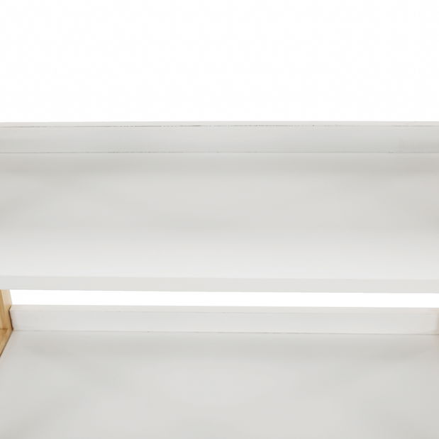 Regál Keon 2 (bílá + přírodní)