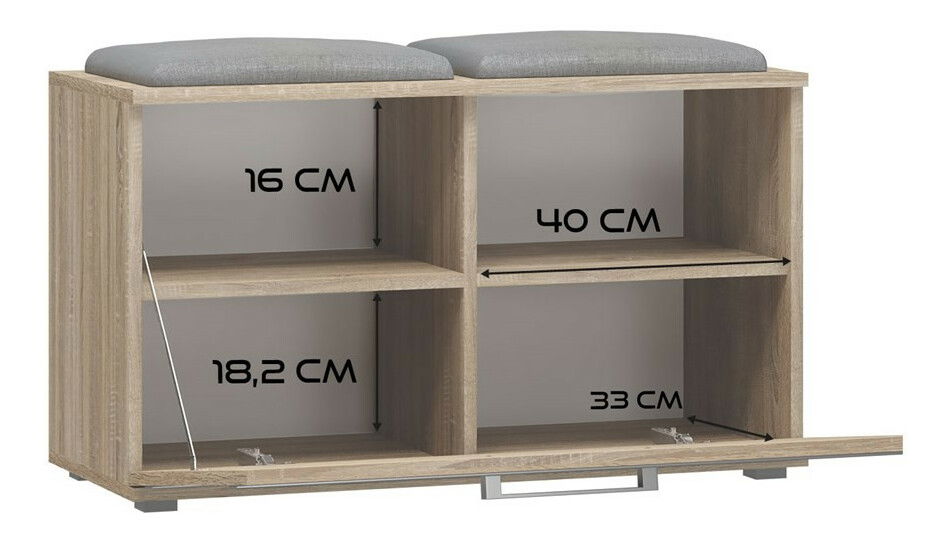 Botník (skříňka na boty) Oasis 1 (dub sonoma)