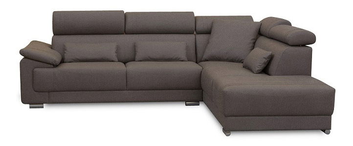 Rohová sedací souprava Caila (hnědá) (P)