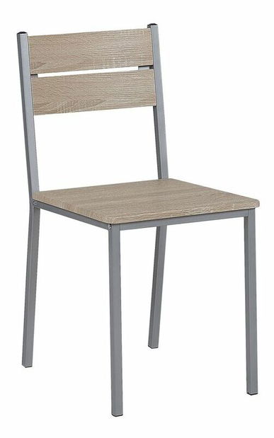 Jídelní set BULUM (světlé dřevo + bílá) (pro 4 osoby)