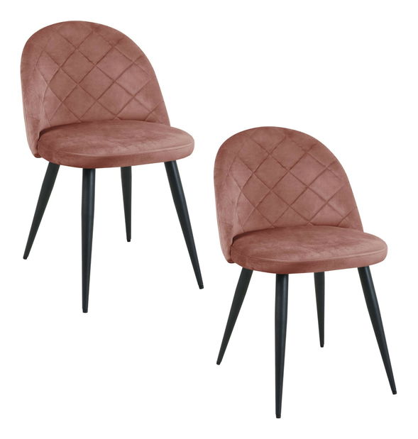 Set 2 ks. Jídelních židlí Xacobeo (růžová)