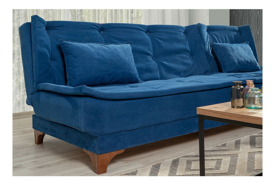 Rohová sedačka Klaudi C (P) (Tmavá modrá)