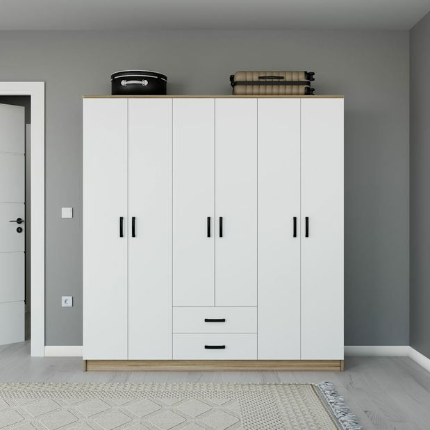 Šatní skříň Yamanji (ořech světlý)