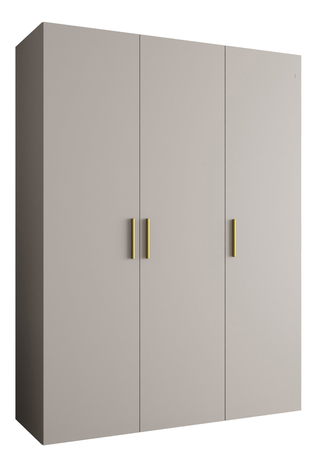 Šatní skříň 150 cm Borry 1 (kašmír + zlatá)