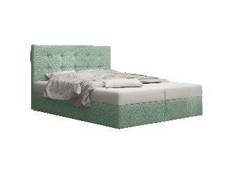 Manželská postel Boxspring 180 cm Duel 1 (mátová) (s matrací a úložným prostorem)