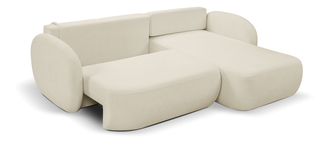 Rohová sedací souprava Onyx (krémová) (P)