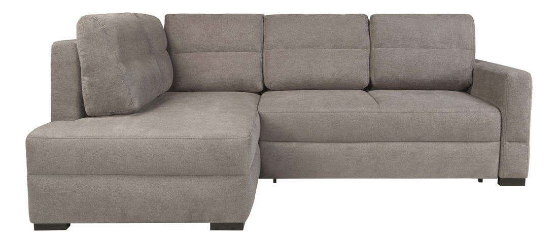 Rohová sedací souprava BRW Alan II Lux REC.3DL šedobéžová (L)