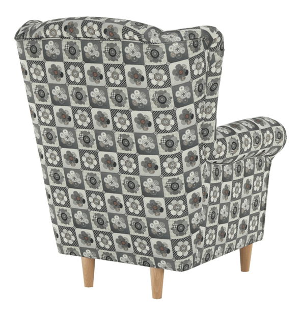 Křeslo ušák Charlie patchwork N1