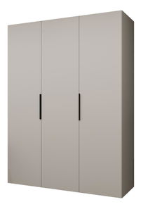 Šatní skříň 150 cm Mirabella 1 (kašmír + černá)