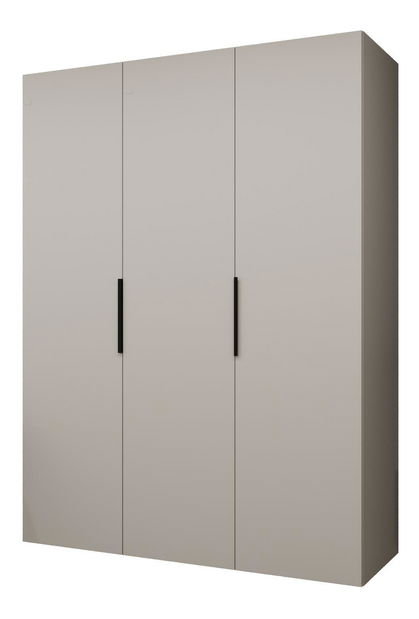 Šatní skříň 150 cm Mirabella 1 (kašmír + černá)