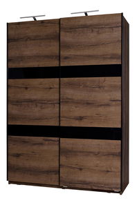 Šatní skříň Desayuno DSZ150 (dub monastery + lesk černý)