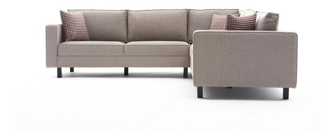 Rohová sedačka Kalen 2 (krémová + černá)