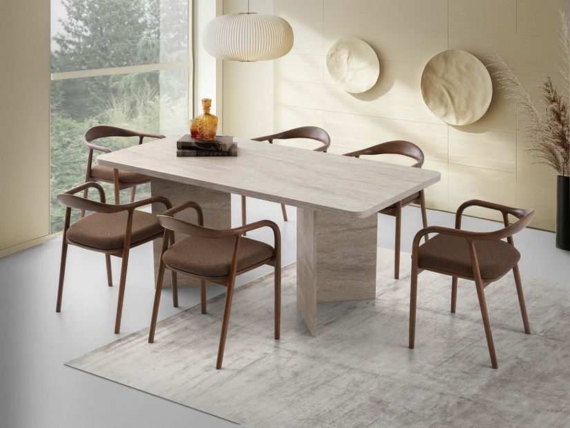 Jídelní stůl Loftonoso (travertin)