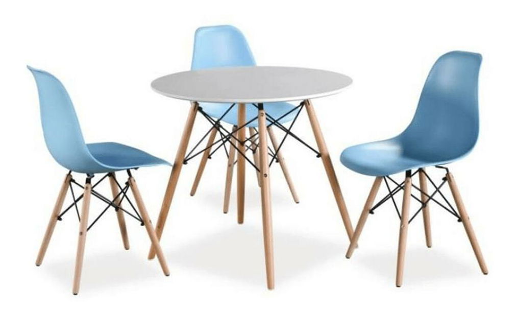 Jídelní stůl Gamin (bílá + buk) (pro 2 osoby)