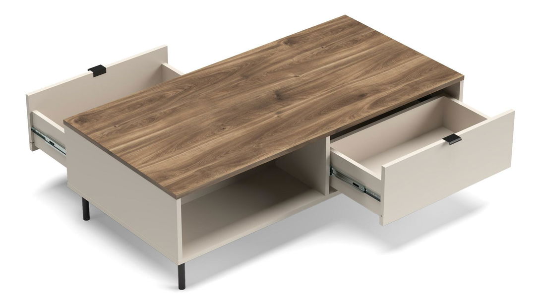 Konferenční stolek Eliminados (kašmír + dub castello)