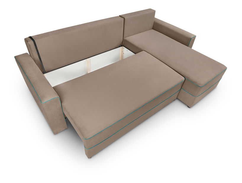 Rohová sedací souprava BRW Berg Lux 3DL.URC (béžová) (P)