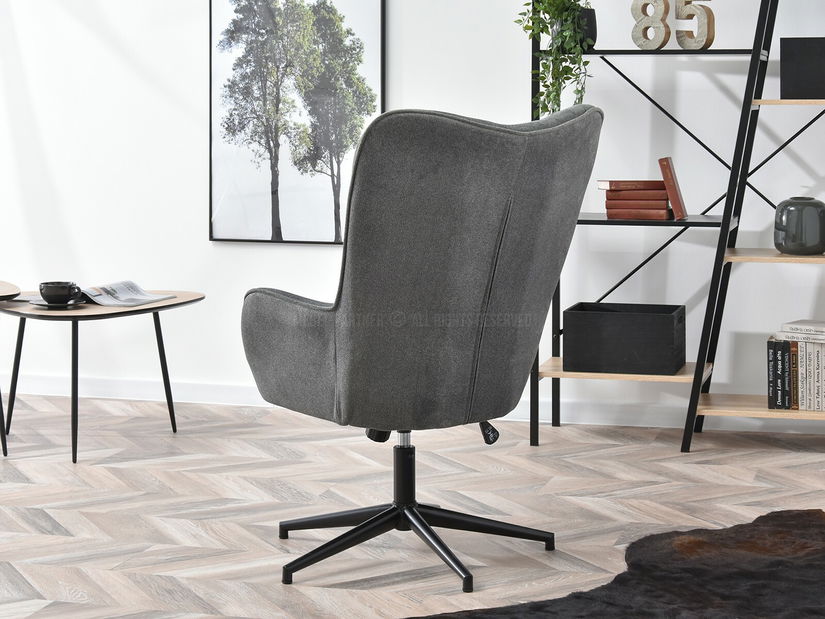 Křeslo Truni (šedá + černá)