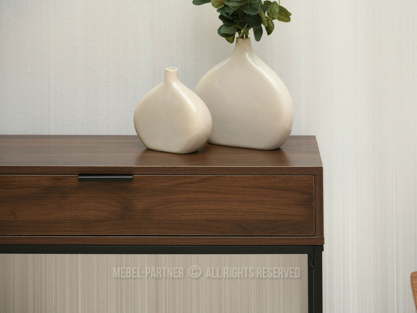 Konzolový stolek Norma M (ořech + černá)