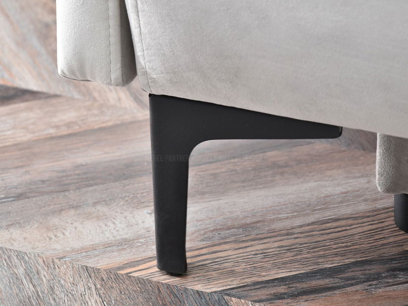 Pohovka dvousedačka Mastil (šedá + černá)