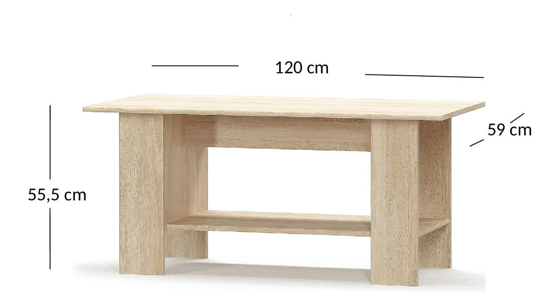 Konferenční stolek Terrell (dub sonoma)