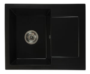 Kuchyňský dřez Dalgam (černá) (se 2 otvory pro baterii) (P)