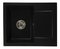 Kuchyňský dřez Dalgam (černá) (s 1 otvorem pro baterii) (P)